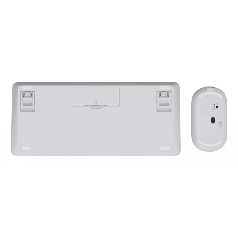 Conjunto de teclado y ratón TRUST Lyra Mini inalámbrico QWERTZ (RF + Bluetooth) blanco, distribución alemana
