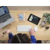 Conjunto de teclado y ratón TRUST Lyra Mini inalámbrico QWERTZ (RF + Bluetooth) blanco, distribución alemana