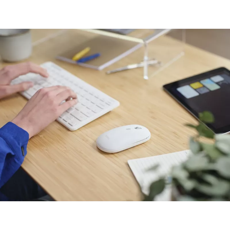 Conjunto de teclado y ratón TRUST Lyra Mini inalámbrico QWERTZ (RF + Bluetooth) blanco, distribución alemana
