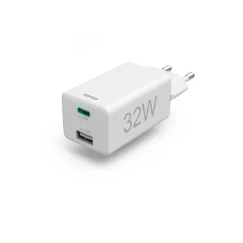 Hama 00201691 cargador móvil smartphone, tablet blanco AC carga rápida interior