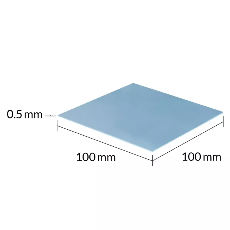 ARCTIC TP-3 Premium Performance almohadilla térmica 100 x 100 mm, 0,5 mm