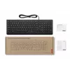 Teclado USB con cable de tamaño completo Lenovo 4Y41R64642 — distribución danesa, 105 teclas, negro