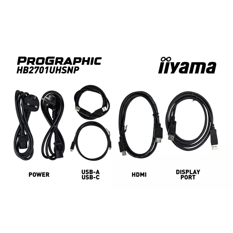 iiyama PROGRAPHIC HB2701UHSNP-B1 monitor de ordenador 68,6 cm (27 pulgadas) 3840 x 2160 píxeles 4K Ultra HD LCD negro