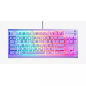 Teclado gaming mecánico TKL STEELSERIES Apex 3 TKL US RGB con retroiluminación, tenkeyless, distribución US