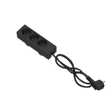Alargador SMS Smart Media Solutions 16-110-1 3m 3 tomas AC Interior Negro