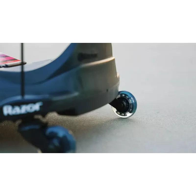 Kart eléctrico de derrape Razor CRAZY CART Shift Lightshow — batería de litio recargable, espectáculo de luces LED, 13 km/h, 40 min