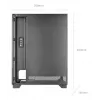 Caja de PC TACENS MARS MC-PULSAR LCD ATX Midi Tower, cristal templado, LCD frontal, USB-C, compatible con GPU 33,2 cm
