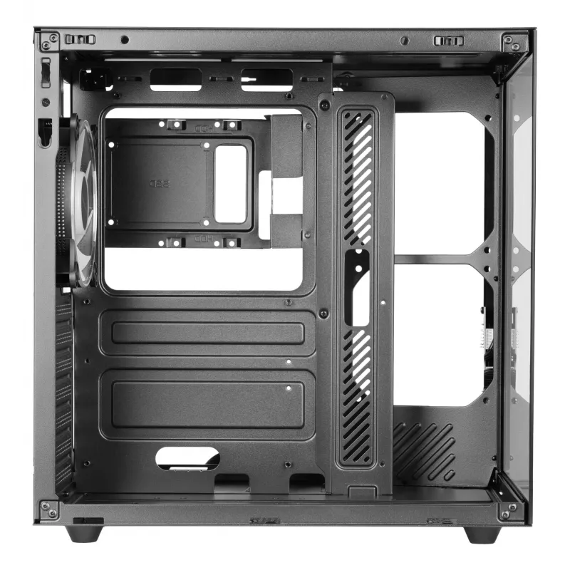 Caja de PC TACENS Mars Gaming MCV-ONE Midi Tower – Negra, ATX/Micro-ATX/Mini-ITX, cristal templado, compatible con ventiladores de 120 mm
