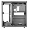 Caja de PC TACENS Mars Gaming MCV-ONE Midi Tower – Negra, ATX/Micro-ATX/Mini-ITX, cristal templado, compatible con ventiladores de 120 mm