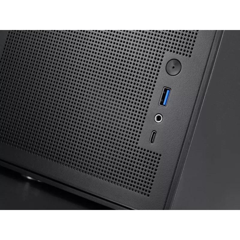 Caja de PC Mini Tower TACENS Mars Gaming MC-XPRO — Mini-ITX/Micro-ATX, compatible con fuente de alimentación SFX, malla, negra, ventilador de 120 mm