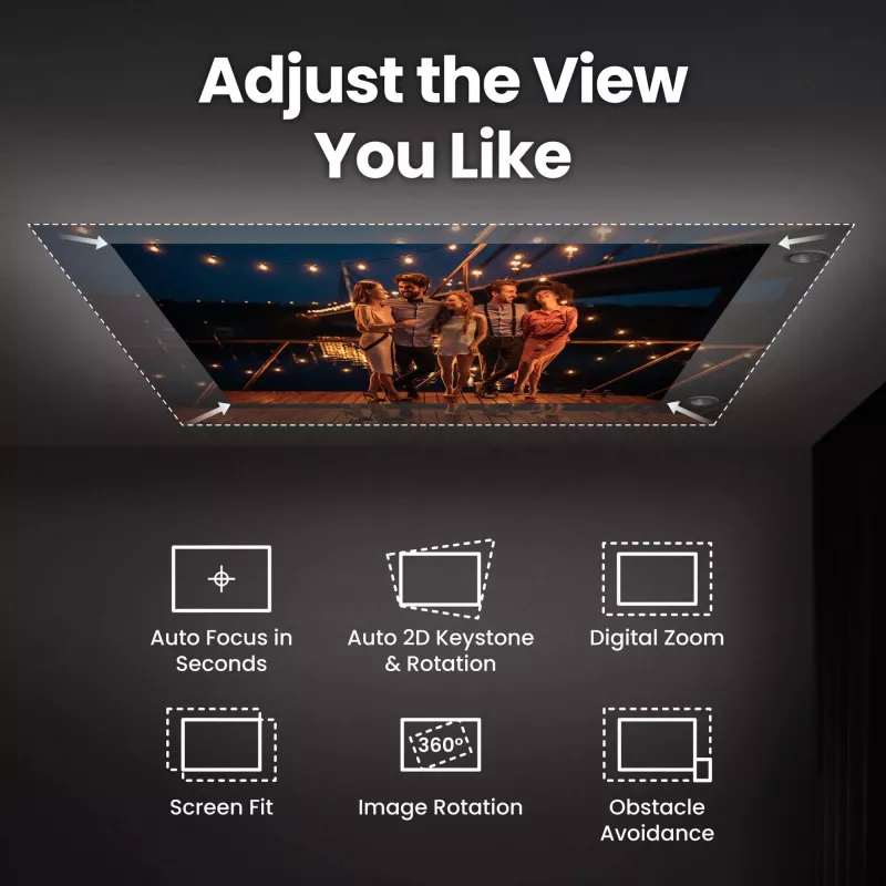 Proyector láser DLP de tiro estándar BenQ GV50p 1080p 500 ANSI lm, 16:9, 2,1 kg, 20.000 h