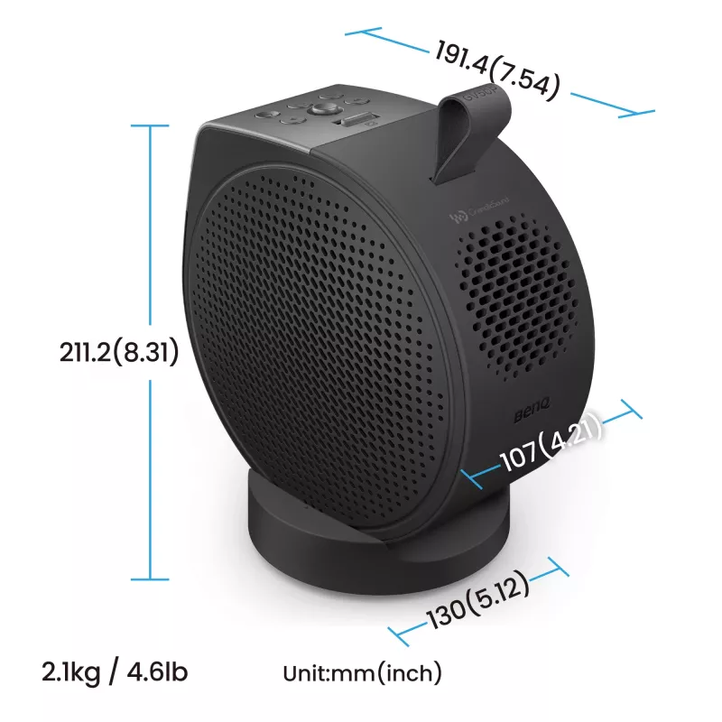 Proyector láser DLP de tiro estándar BenQ GV50p 1080p 500 ANSI lm, 16:9, 2,1 kg, 20.000 h