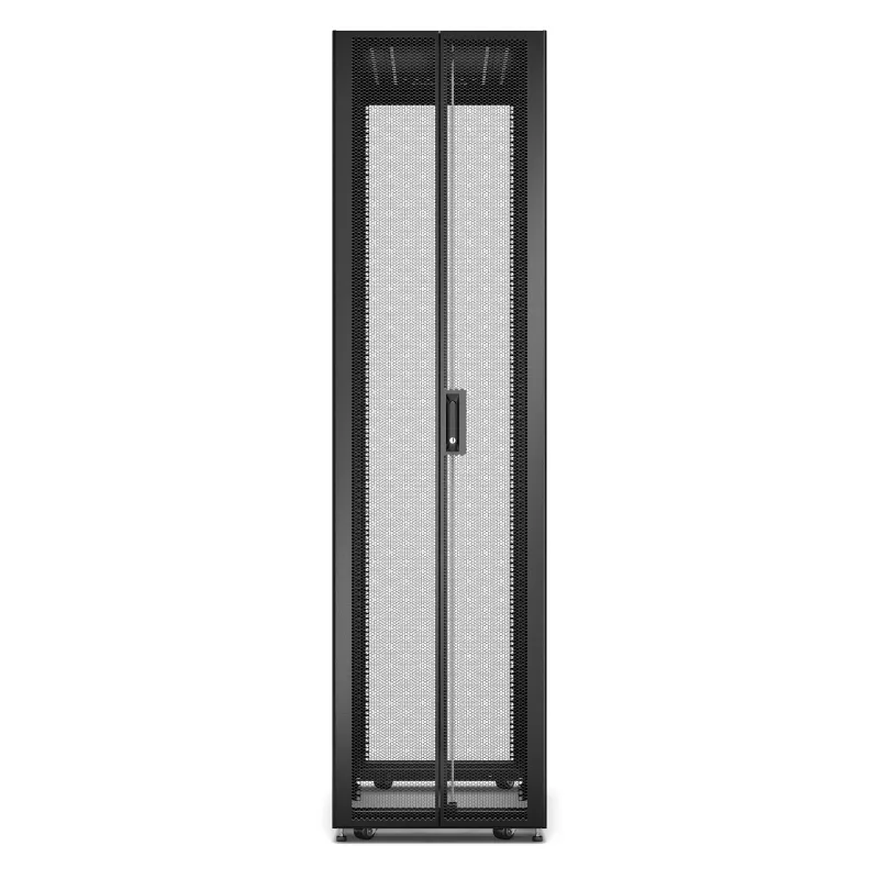 APC Easy Rack, 48U, negro, con techo, ruedas, patas, 4 soportes y paneles laterales, sin suelo, 2258H x 600B x 1000T mm