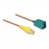 Cable FAKRA Z hembra a RCA hembra RG-179 32 cm DeLOCK
