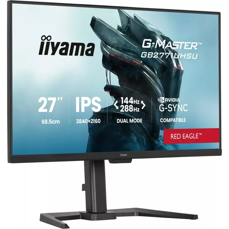 iiyama G-MASTER GB2771UHSU-B1 monitor de ordenador 68,6 cm (27 inch) 3840 x 2160 píxeles 4K Ultra HD LED negro