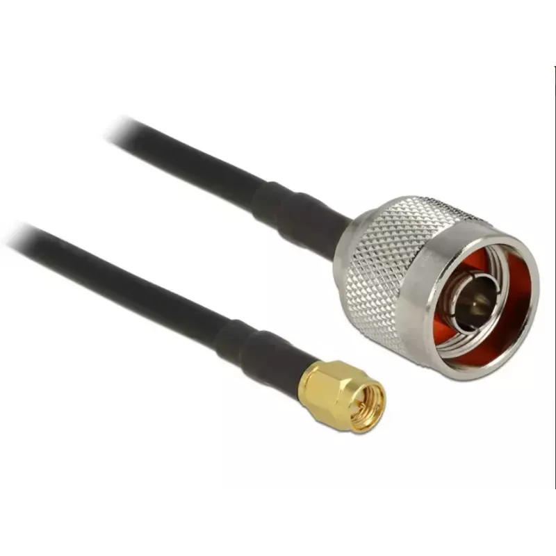 Cable coaxial DeLOCK 89465 RG-58 5 m conector macho N conector macho SMA negro