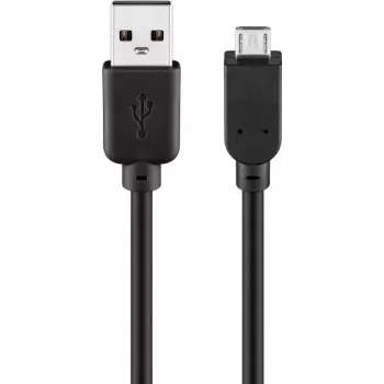 Cable USB Goobay 95735 0,3 m USB A Micro-USB B negro