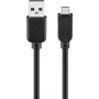 Cable USB Goobay 95735 0,3 m USB A Micro-USB B negro