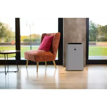 Purificador de aire Sharp UA-HD50E-L — cobertura 38 m², 306 m³/h, 55 dB, 54 W, gris, 7,9 kg