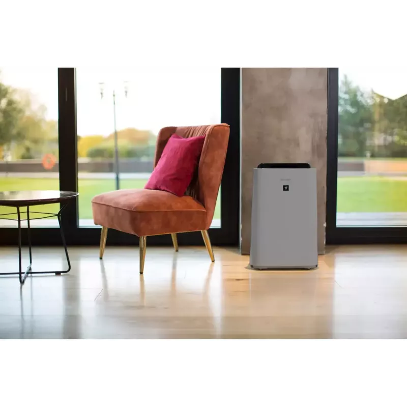 Purificador de aire Sharp UA-HD50E-L — cobertura 38 m², 306 m³/h, 55 dB, 54 W, gris, 7,9 kg
