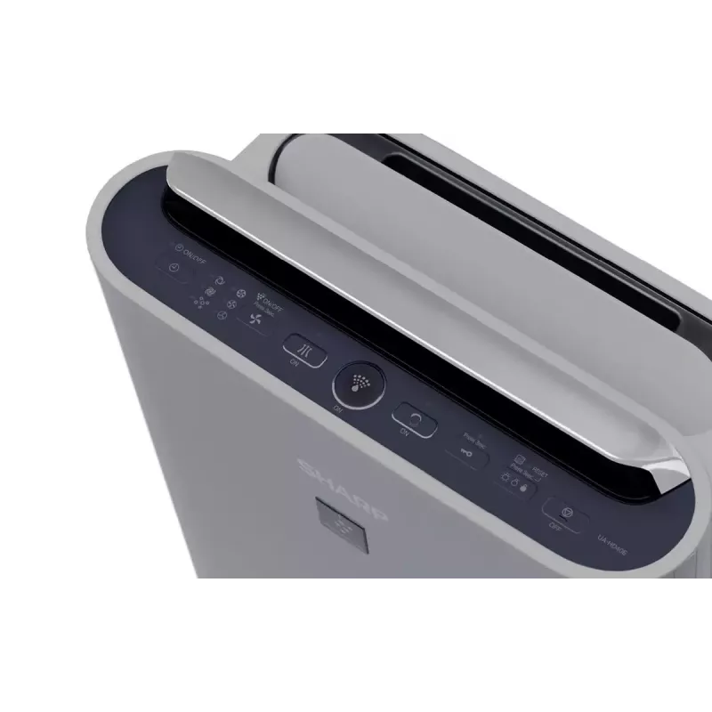 Purificador de aire Sharp UA-HD40E-L para estancias de hasta 26 m², 216 m³/h, 47 dB, 25 W, gris, 7,9 kg