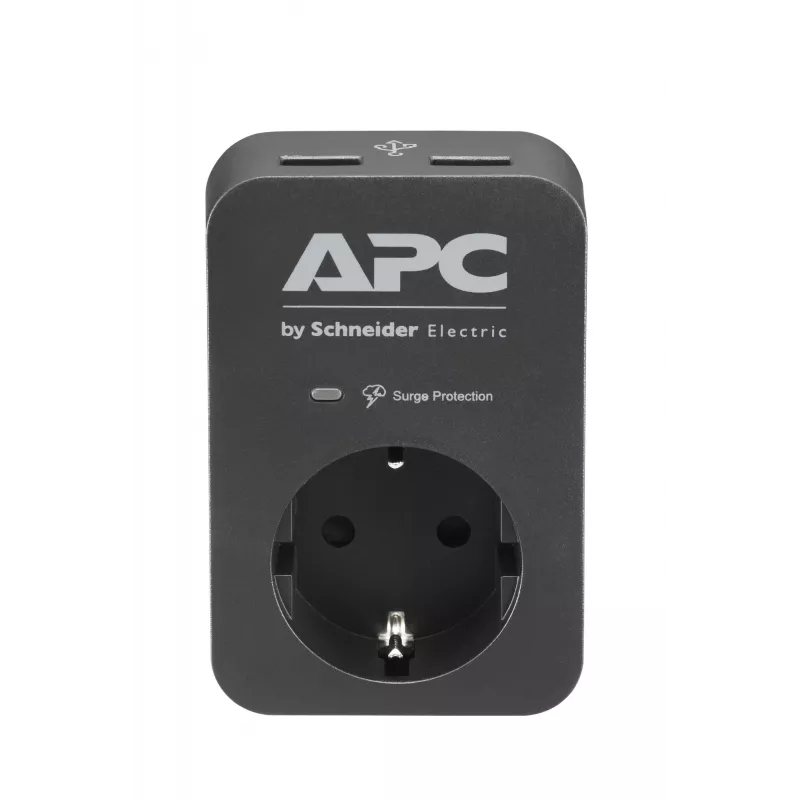 APC PME1WU2B-GR protector contra sobretensiones negro, gris 1 salida AC 230 V