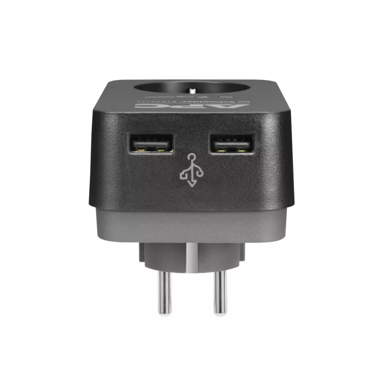 APC PME1WU2B-GR protector contra sobretensiones negro, gris 1 salida AC 230 V