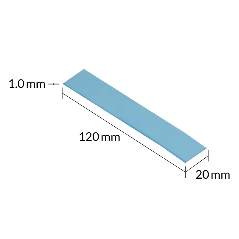 ARCTIC TP-3 Premium Performance almohadilla térmica 120 x 20 mm, 1 mm