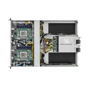 ASRock Rack 1U2N2G-AM5/2T clúster 1U de 2 nodos, zócalo AM5
