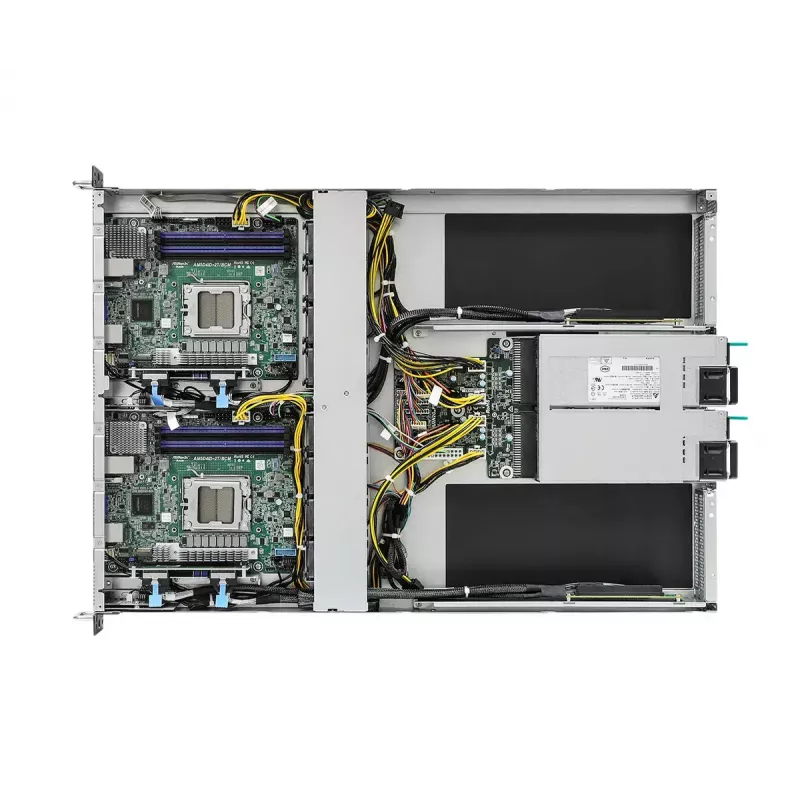 ASRock Rack 1U2N2G-AM5/2T clúster 1U de 2 nodos, zócalo AM5