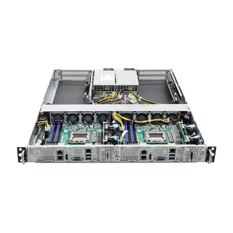 ASRock Rack 1U2N2G-AM5/2T clúster 1U de 2 nodos, zócalo AM5