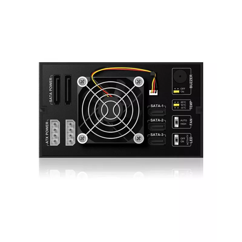 ICY BOX ICY BOX IB-563SSK - caja para unidades de almacenamiento con ventilador - 3.5 (8.9 cm)
