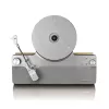 Tocadiscos de transmisión por correa Lenco LSA-071SI, totalmente automático, gris, Bluetooth, 3,5 mm, 10 W