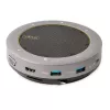 StarTech.com Base de acoplamiento con altavoz USB-C, altavoz de conferencia portátil mini y base de audio, USB-C a VGA/HDMI 4K, concentrador 2x USB-A, micrófono/altavoz, altavoz para Teams/Zoom/Softphone