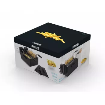 Freidora Princess 183028 Double Negro Fryer 6 L 3600 W