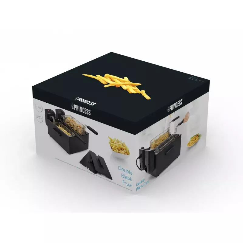 Freidora Princess 183028 Double Negro Fryer 6 L 3600 W