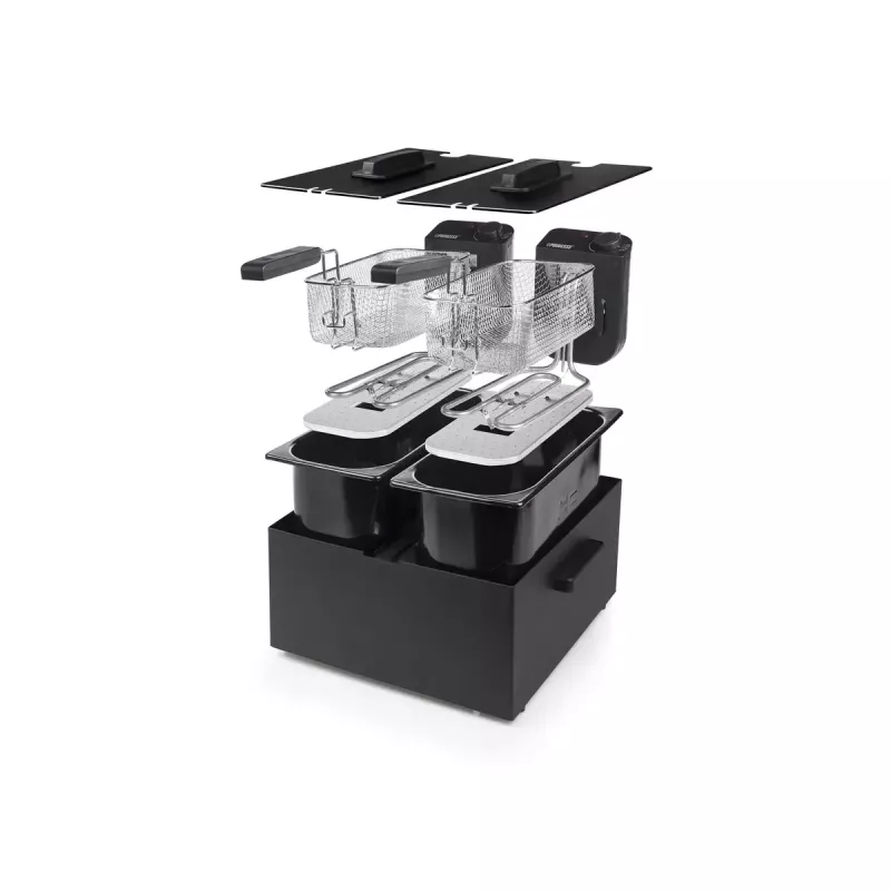 Freidora Princess 183028 Double Negro Fryer 6 L 3600 W