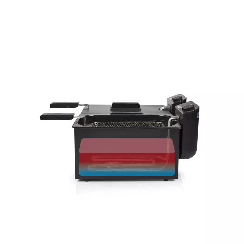 Freidora Princess 183028 Double Negro Fryer 6 L 3600 W