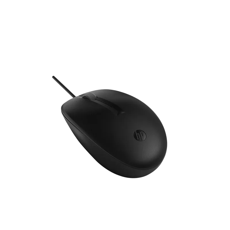 HP 128 LSR WRD Ratón (Bulk120), ambidiestro, láser, USB Type-A, Negro