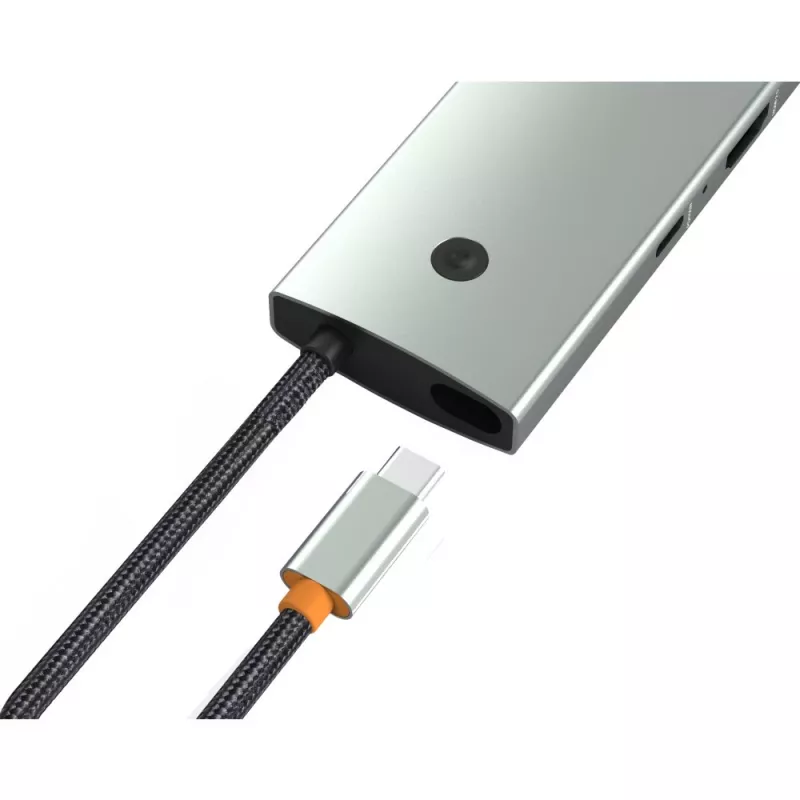 Techly IUSB32C-HUB6HPDI Concentrador de interfaces USB 3.2 Gen 1 (3.1 Gen 1) Type-C 5000 Mbit/s Aluminio