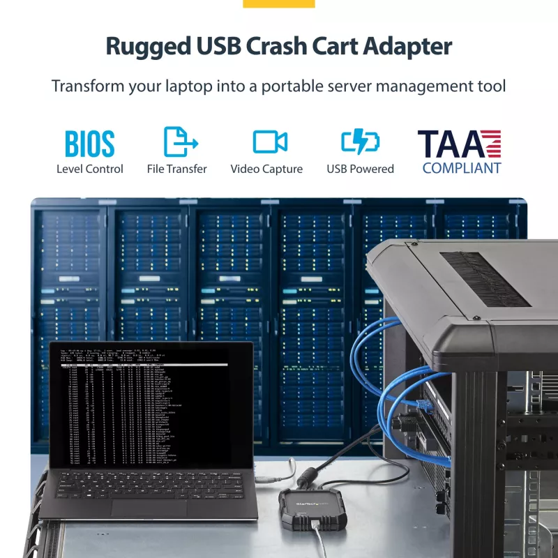 StarTech.com consola KVM de portátil a servidor con carcasa robusta