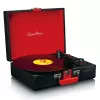 Tocadiscos de accionamiento por correa Lenco TT-110 negro rojo semiautomático