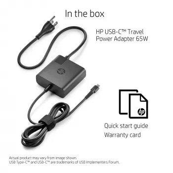HP X7W50AA 65W SFF adaptador de corriente USB-C, EURO