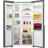 Gorenje Frigorífico Side-by-Side NRS917E41BXWD, independiente, American Door, Negro, 2 puertas, Touch, LED