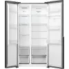 Gorenje Frigorífico Side-by-Side NRS917E41BXWD, independiente, American Door, Negro, 2 puertas, Touch, LED