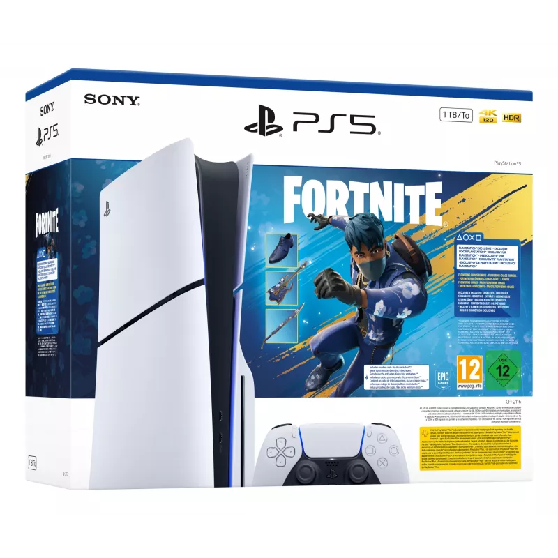 Sony PlayStation 5 - Pack Fortnite Flowering Chaos 1 TB Wi-Fi negro, blanco
