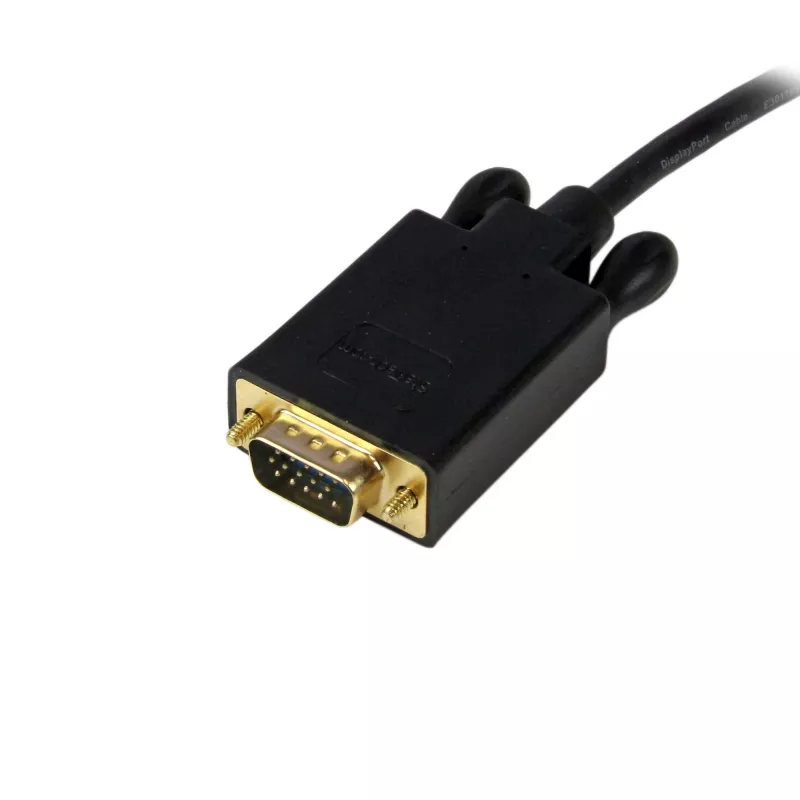 StarTech.com Cable DisplayPort a VGA de 4,6 m – Cable adaptador activo DisplayPort a VGA – Vídeo 1080p – Cable de monitor DP a VGA – Convertidor DP 1.2 a VGA – Conector DP con bloqueo