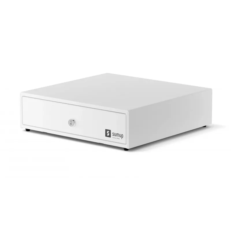 Cajón portamonedas SumUp Cash Drawer — carcasa de plástico y acero, blanco, 330×340×100 mm, 5 kg