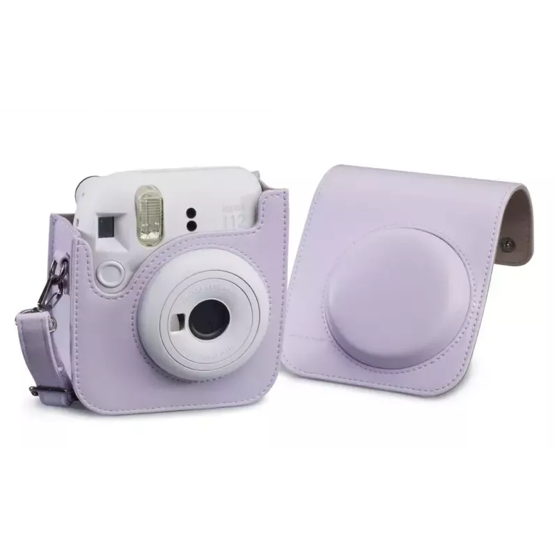 Funda corporal Cullmann RIO Fit 120 para Fujifilm Instax mini 12, lila, correa de hombro, 1 bolsillo exterior