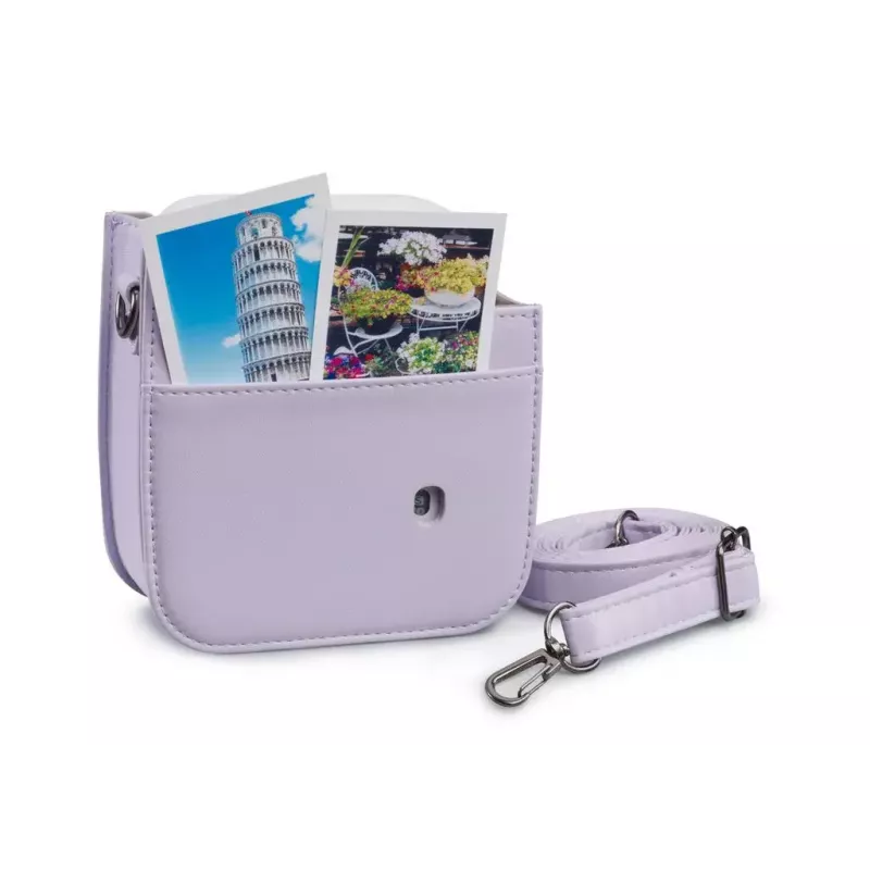 Funda corporal Cullmann RIO Fit 120 para Fujifilm Instax mini 12, lila, correa de hombro, 1 bolsillo exterior